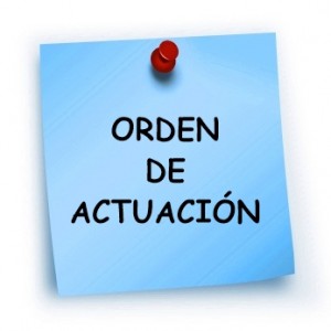 ORDEN DE ACTUACIÓN